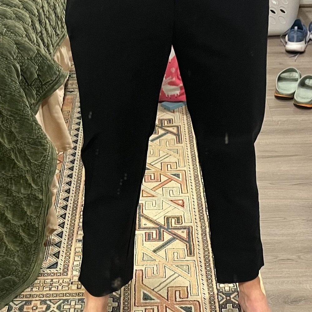 Business Casual WH/BM Black Pants Sz 6R